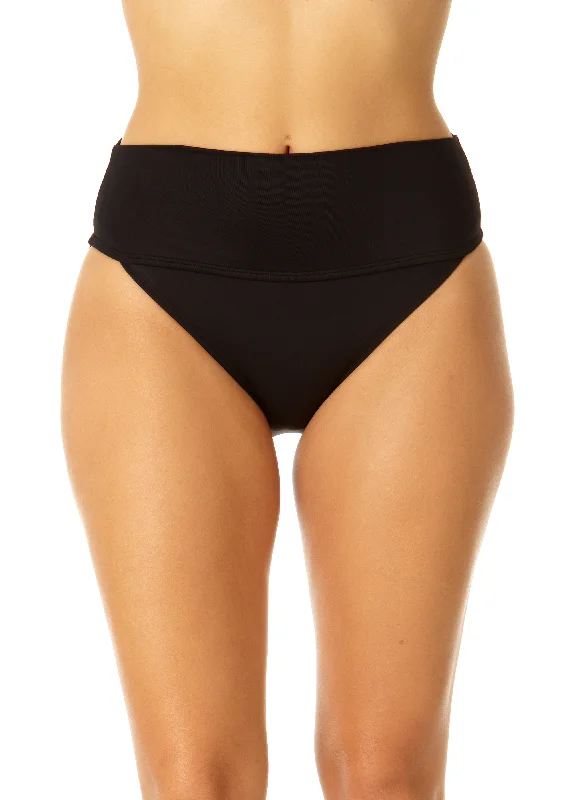 Women's Live In Color Soft Band High Waist Swim Bottom