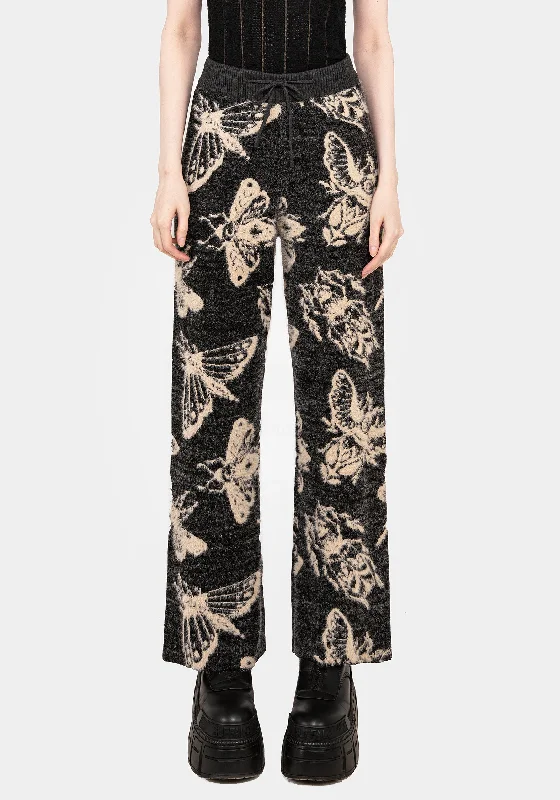 Silkmoth Knit Wide Leg Joggers