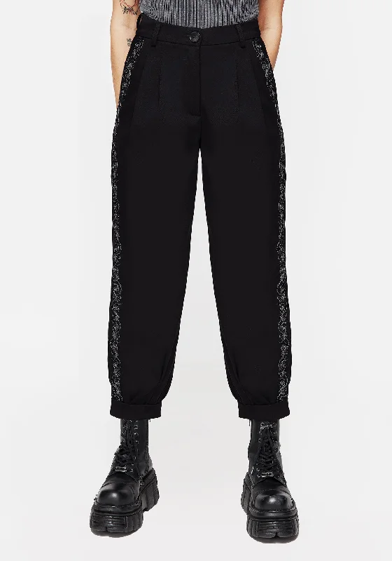 Rosethorn Embroidered Balloon Trousers