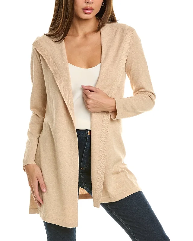 Alashan Cashmere Fly Away Hooded Cashmere-Blend Cardigan