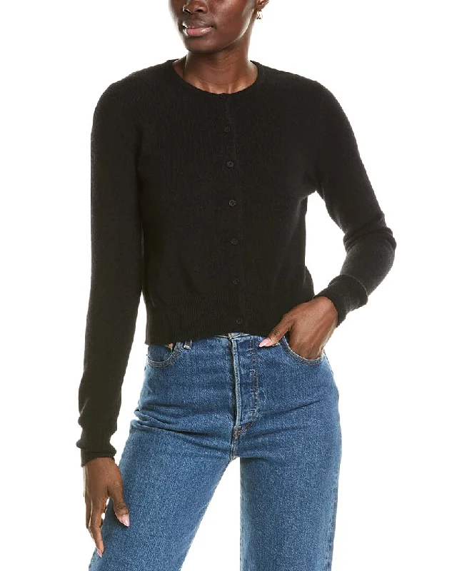 Forte Cashmere Cropped Cashmere Cardigan