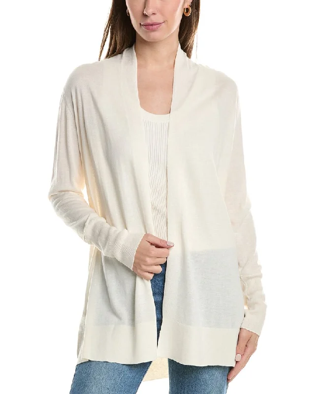 Forte Cashmere Easy Silk & Cashmere-Blend Cardigan