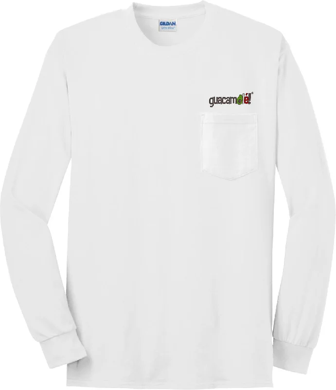 Gildan Ultra Cotton 100% Cotton Long Sleeve T-Shirt with Pocket