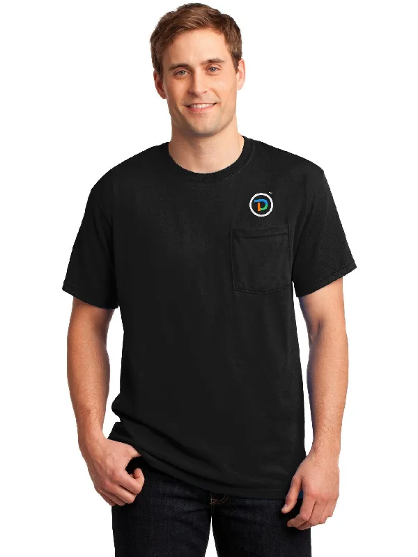 Jerzees Dri-Power Active 50/50 Cotton/Poly Pocket T-Shirt