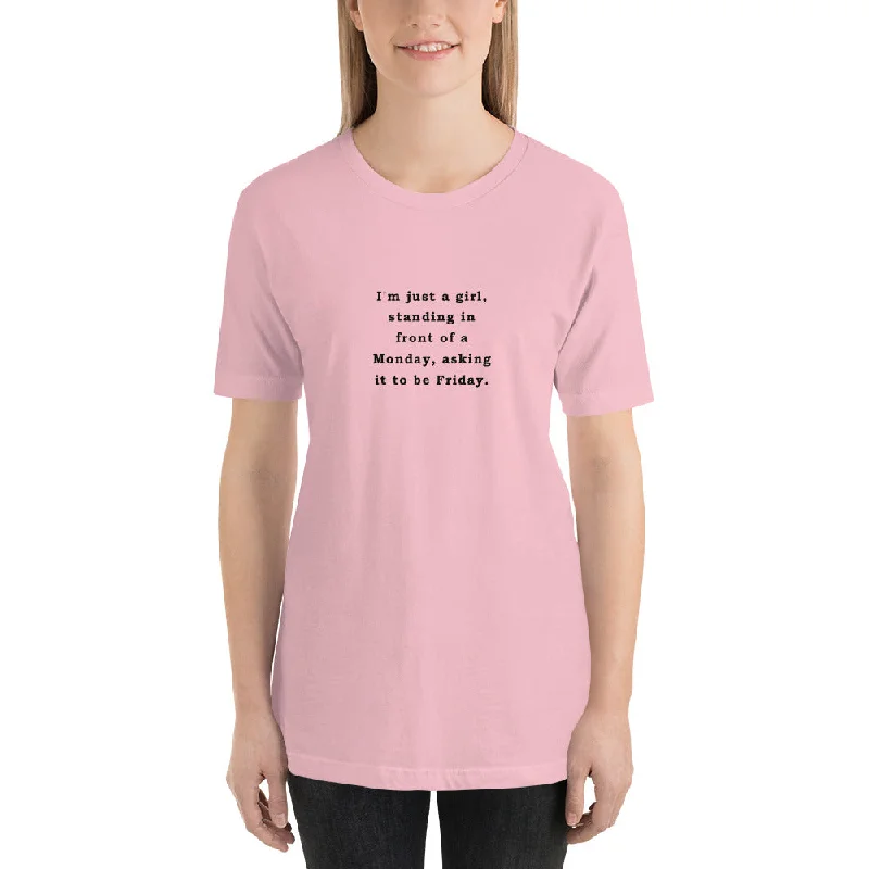 Just a Girl - Short-Sleeve Ladies' T-Shirt