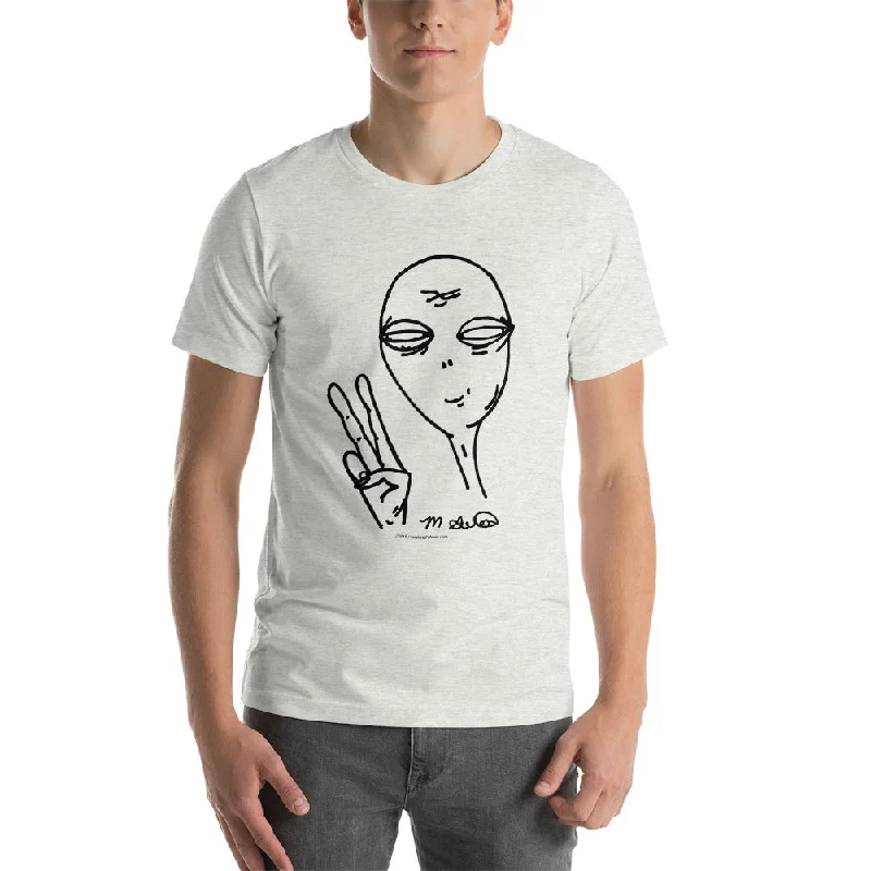 Peaceful Alien - Short-Sleeve Men's T-Shirt