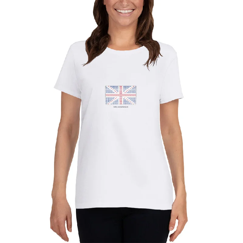 Union Flag ASCII - Women's short sleeve t-shirt