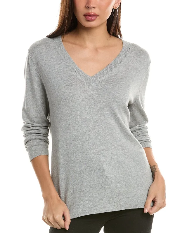 Hannah Rose Santa Monica Cashmere-Blend Pullover