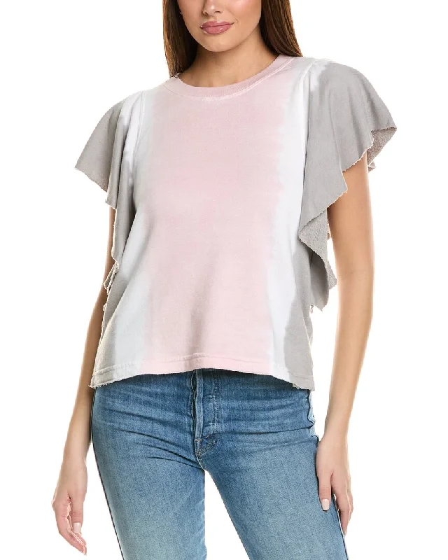 Michael Stars Ariana Flutter Sleeve Pullover