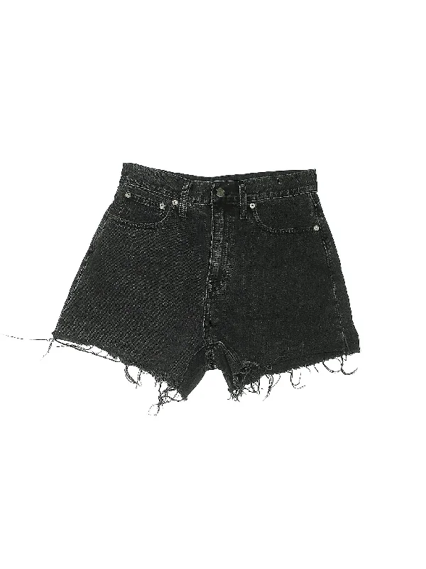 High-Rise Denim Shorts