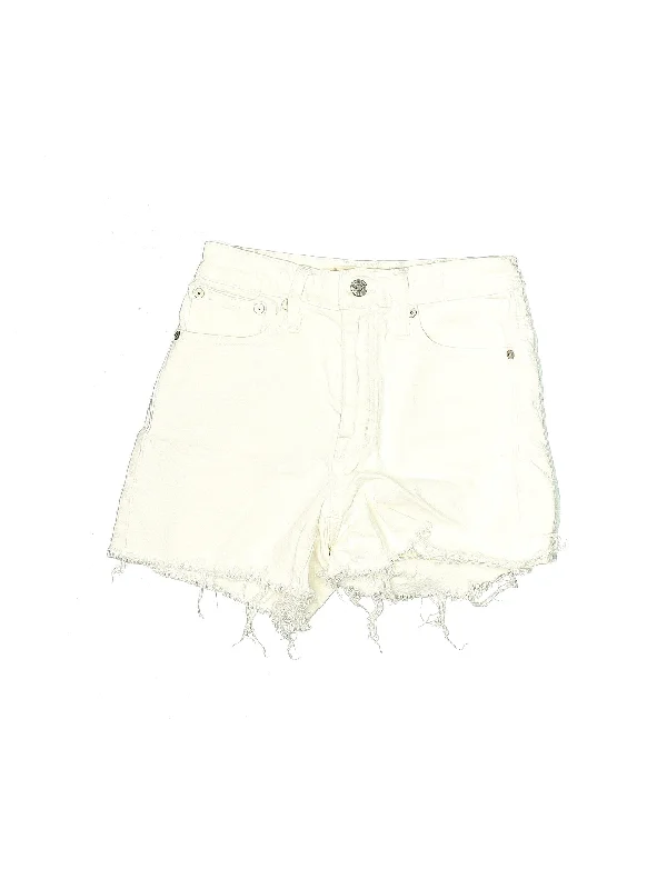 High-Rise Denim Shorts