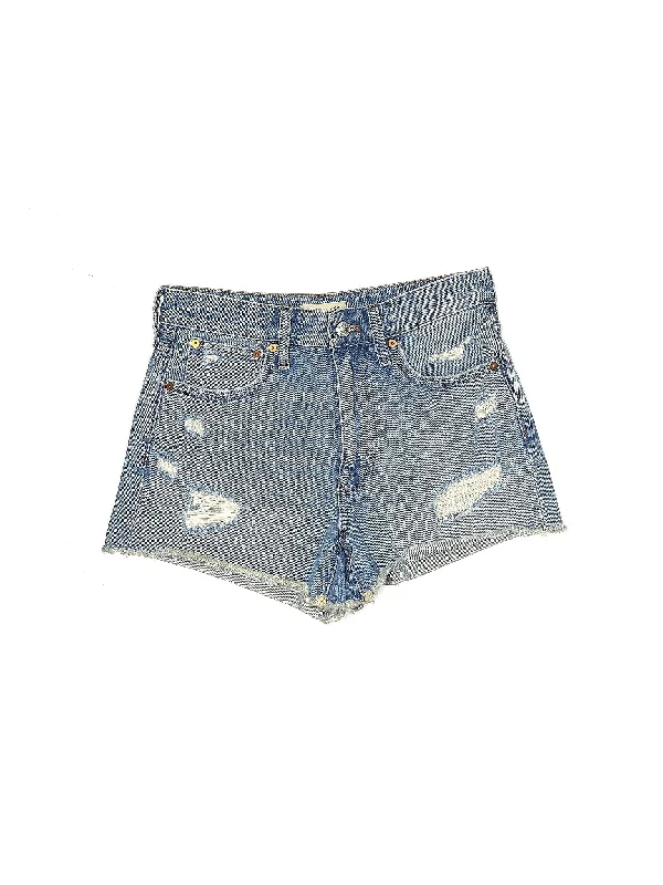 Low-Rise Denim Shorts