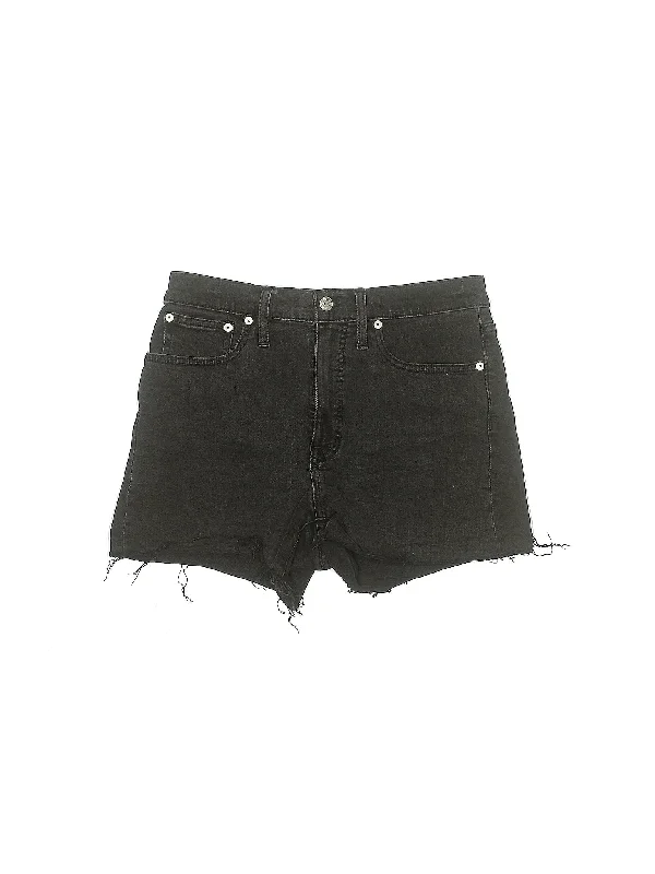 Mid-Rise Denim Shorts