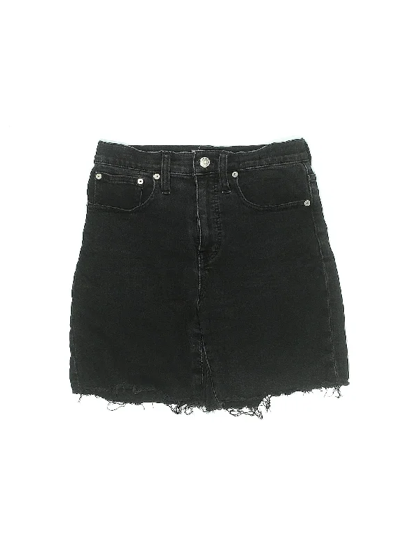 Mid-Rise Denim Shorts