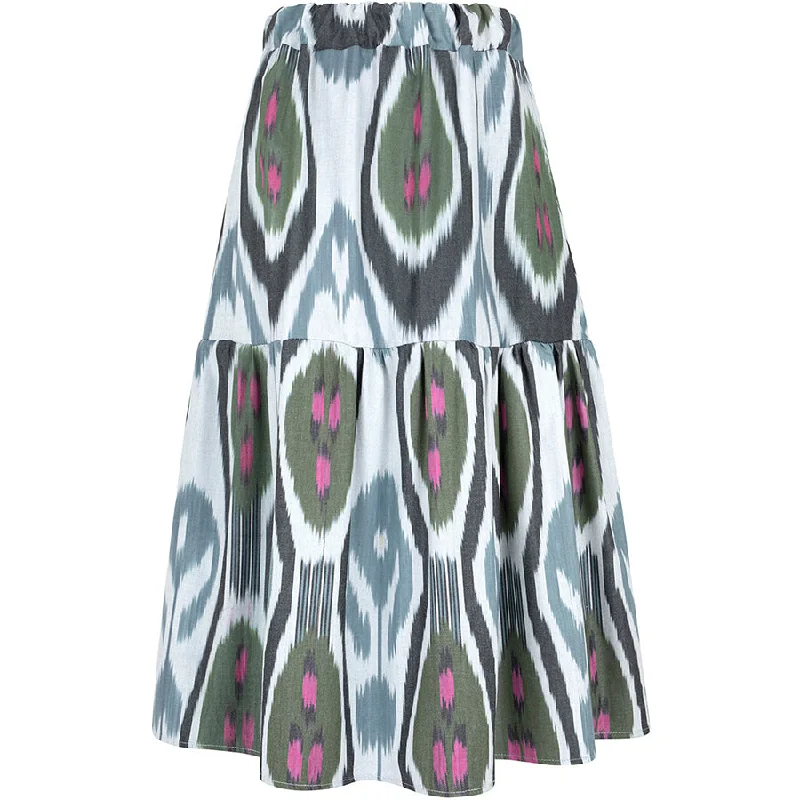 MIDI-SKIRT "JUBKA" WITH IKAT-PATTERN