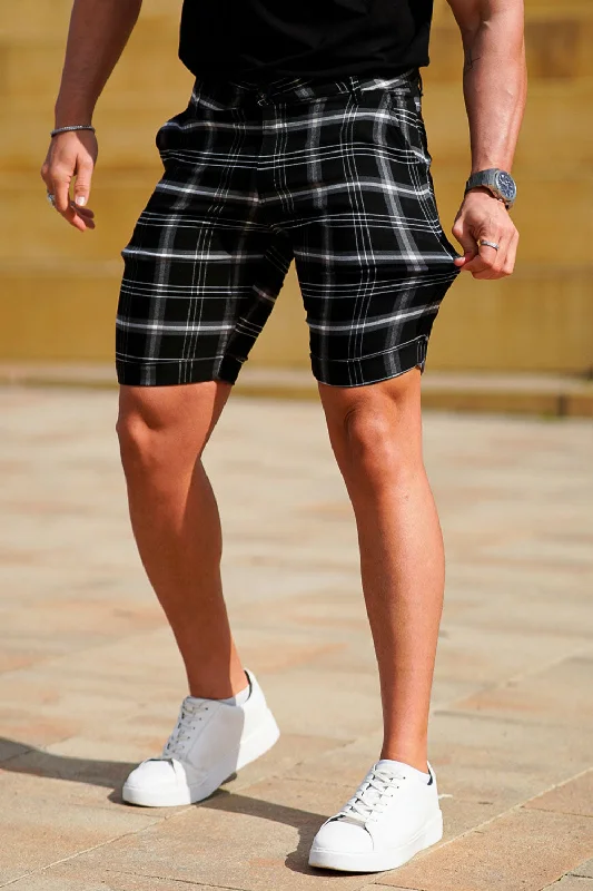 Men's Plaid Short - Black