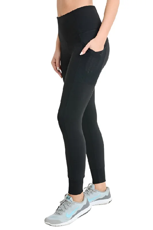 Mono B Ribbed & Cuffed Overlay Pocket Leggings AP2037 Plus