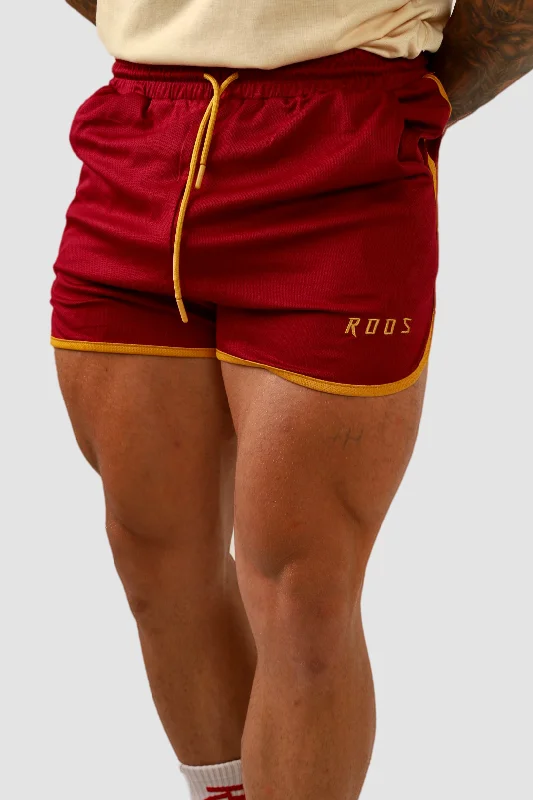 Retro Shorts - Maroon