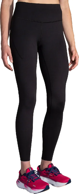 Brooks Spark Womens Long Running Tights - Black