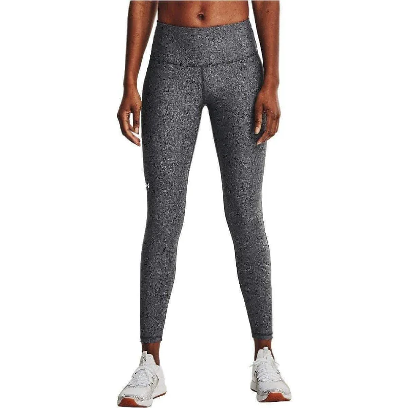 Under Armour HeatGear High Rise Womens Long Running Tights - Grey