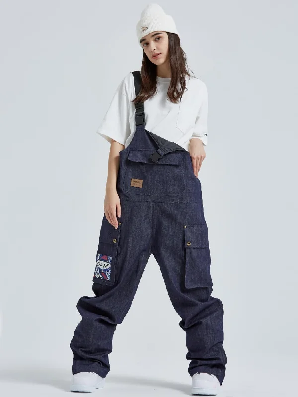 Women's Dook Snow Denim Snow Bibs Pants