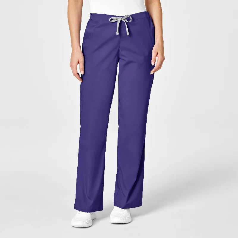 WonderWORK Women's Flare Leg Scrub Pant - Grape